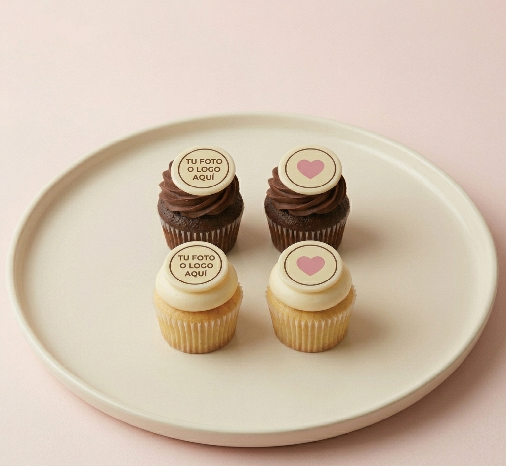 Cupcakes Personalizados Premium (con Imagen Comestible)